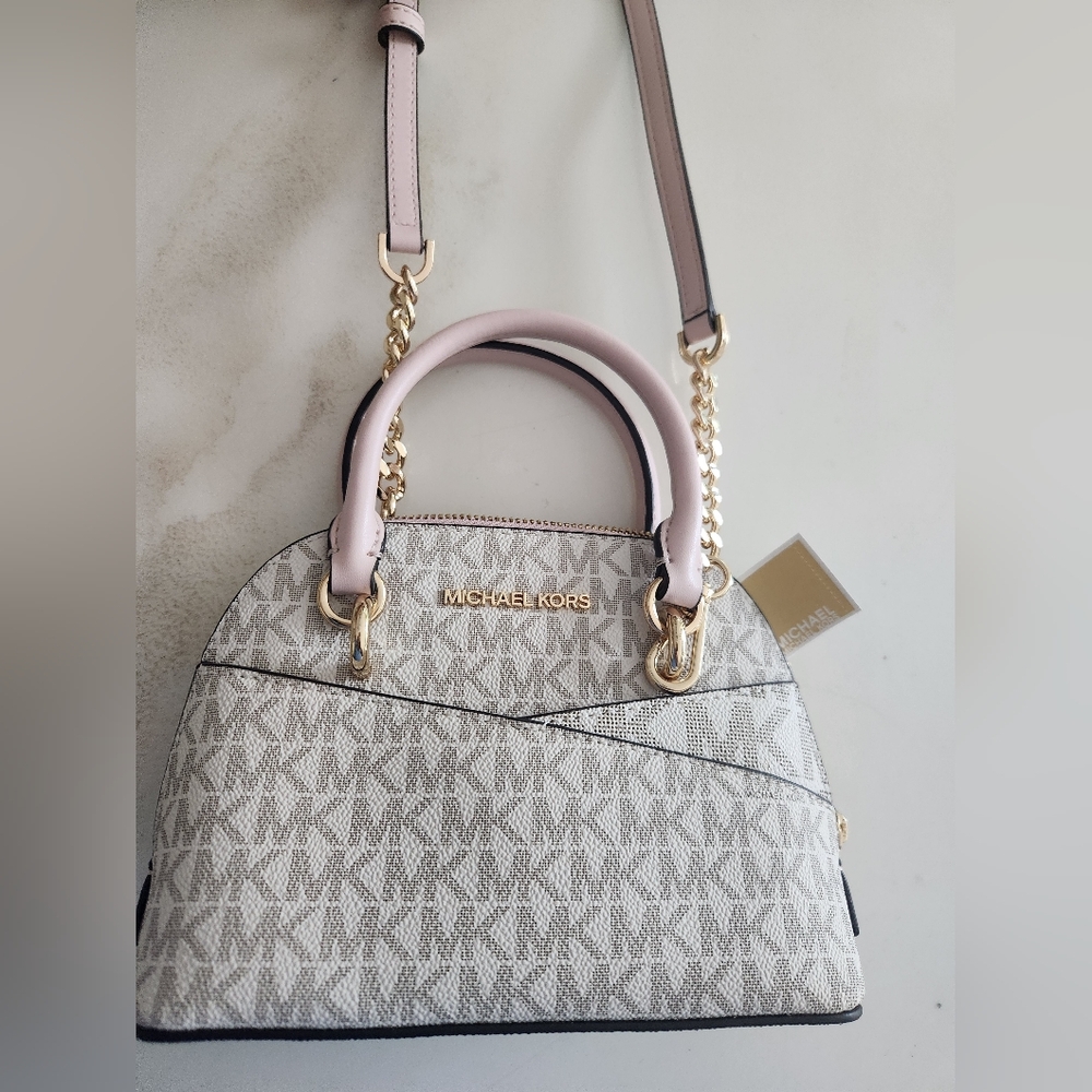 Michael Kors XS Jet Set Travel Mini Satchel With Crossbody Strap. Blush! New! - Picture 8 of 11
